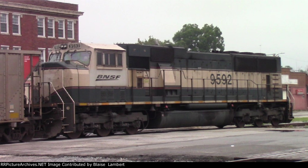 BNSF coal train DPU